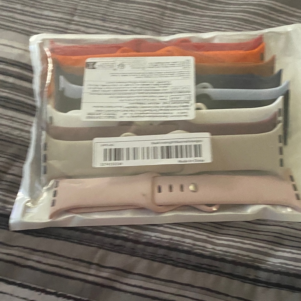 Set of Multicolor Silicone Watch Bands - 10 pack
